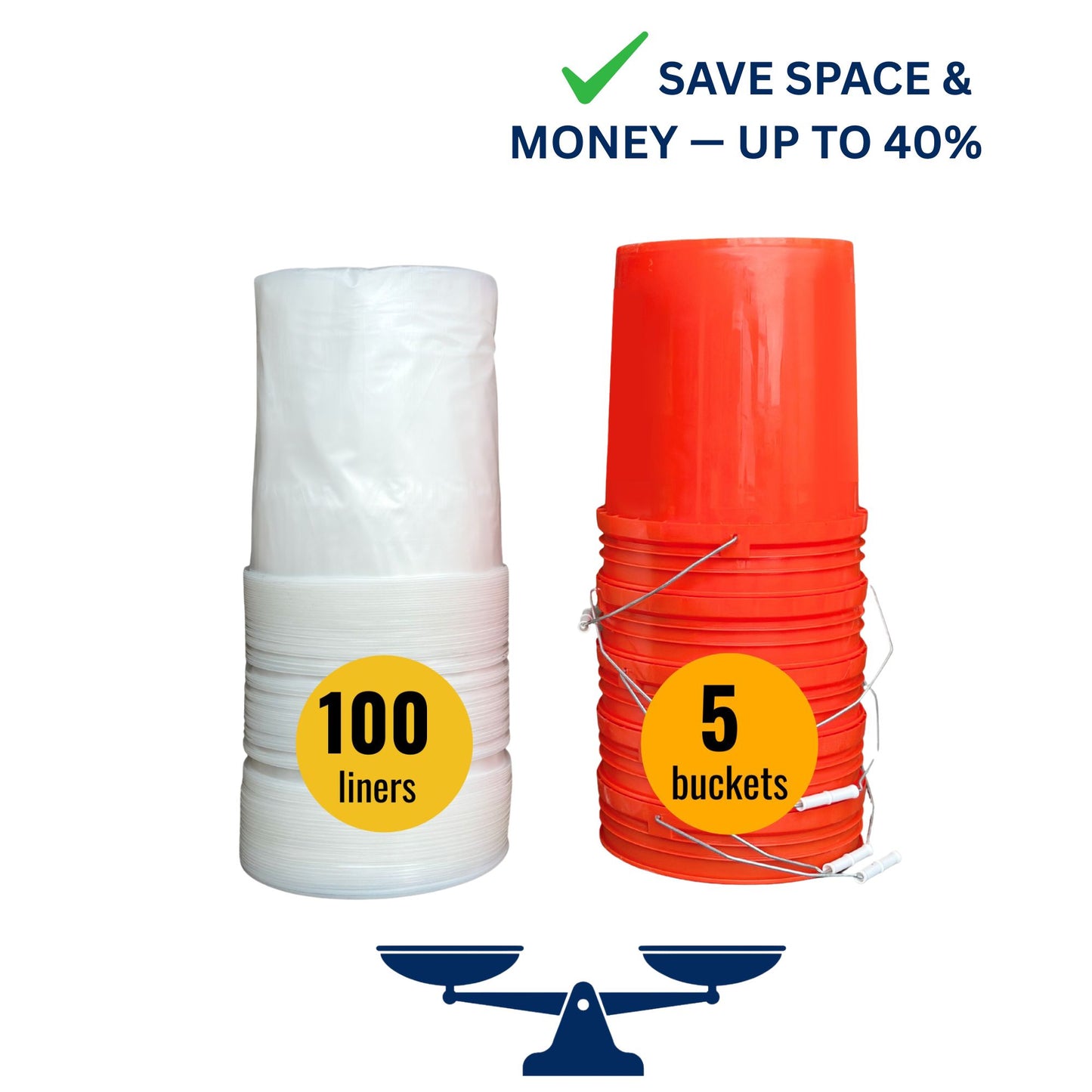 CONTRACTOR VALUE PACK | 100 LINERS | FREE SHIPPING & MIXING PADDLE