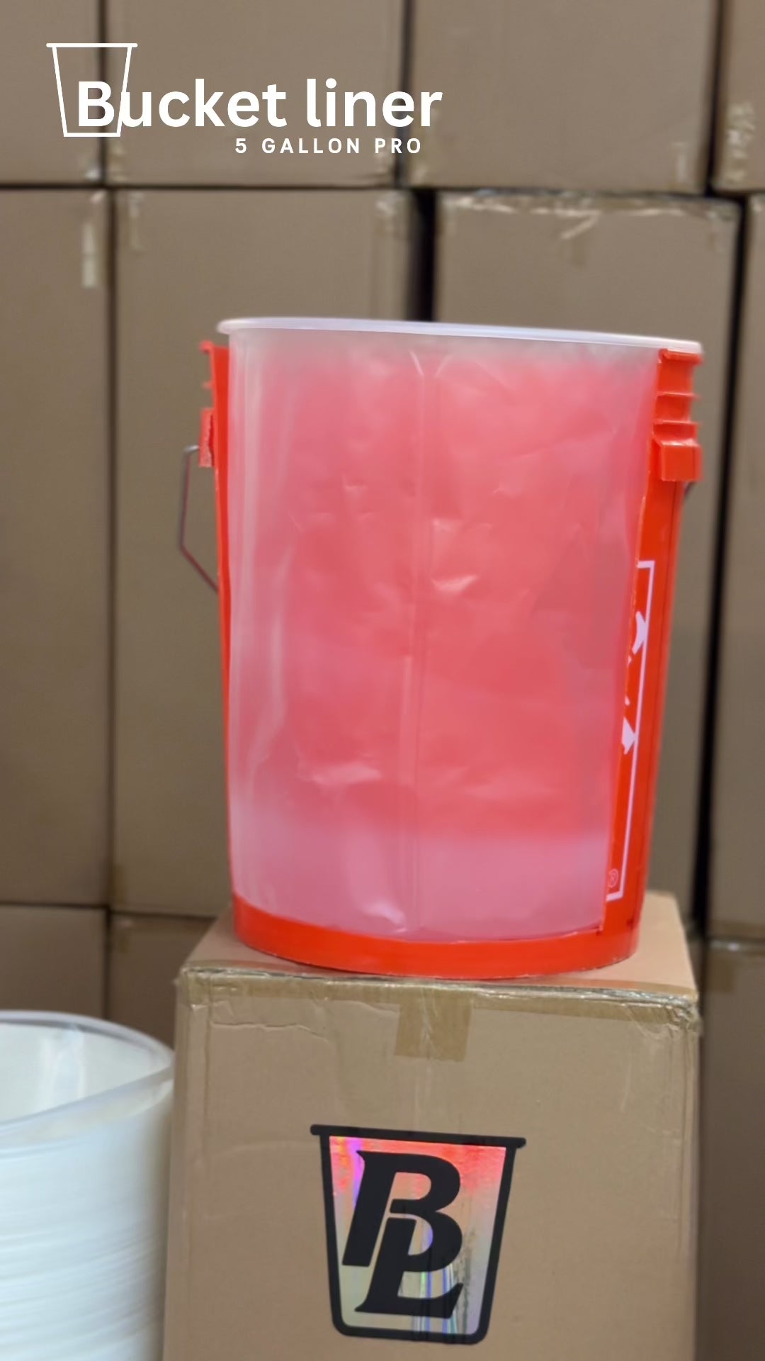 Bucket Liner  that custom fits for  any 5 gallon pail 